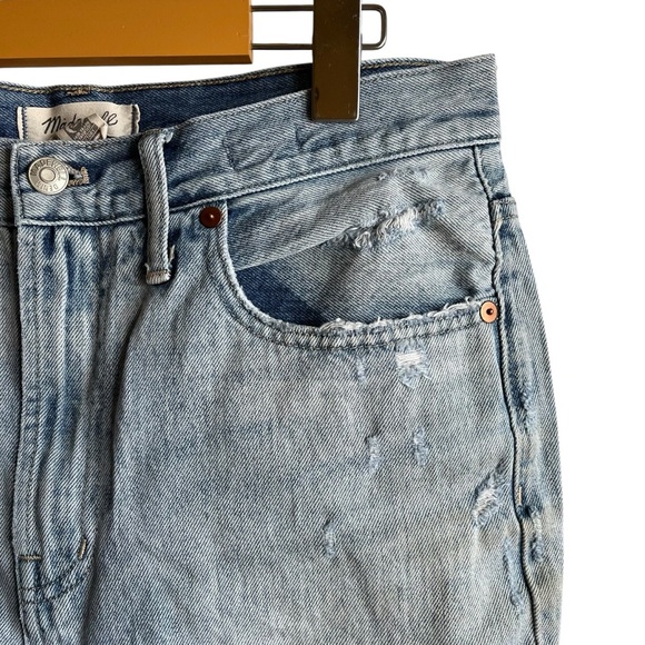 Madewell The Perfect Vintage Jean Size 29 Light wash Distressed Knee Hol… - Picture 6 of 15